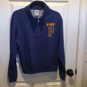 Excellent VS PINK 1/4 zip sweatshirt